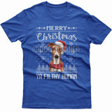 Merry Christmas you filthy human T-shirt (Whippet)