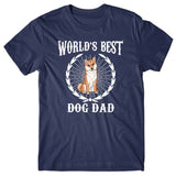 World's Best Dog Dad (Shiba Inu) T-shirt