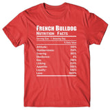 French Bulldog Nutrition Facts T-shirt