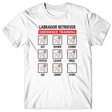 Labrador Retriever obedience training T-shirt