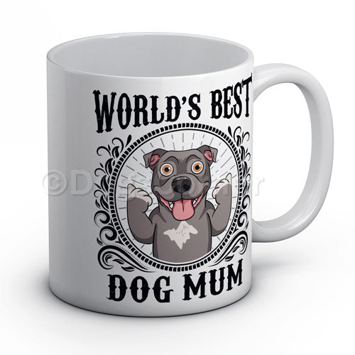 World s Best Dog Mum Staffy Mug Dogs Corner