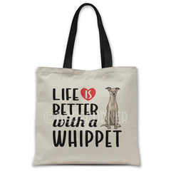 Life-is-better-with-whippet-tote-bag