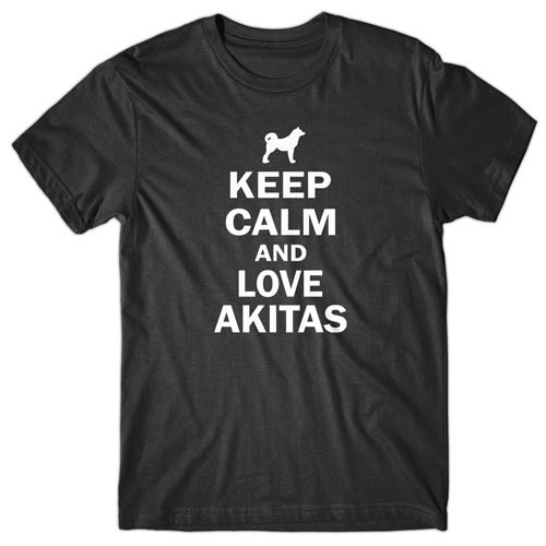 Keep calm and love Akitas T-shirt