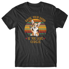 raise-your-hand-if-you-love-corgis-t-shirt