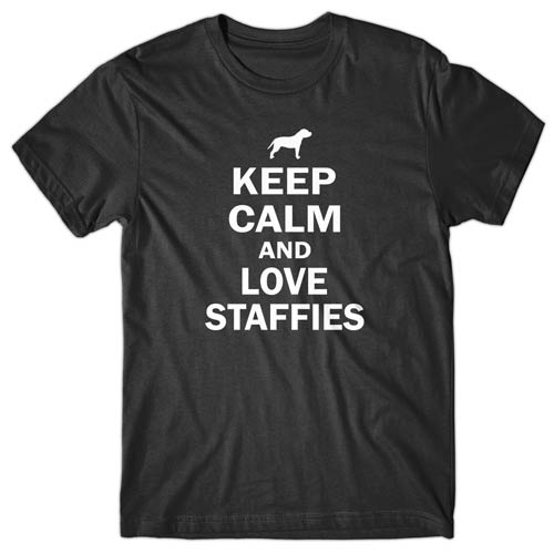 Keep calm and love Staffies T-shirt