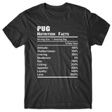 Pug Nutrition Facts T-shirt