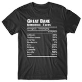 Great Dane Nutrition Facts T-shirt