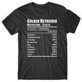 Golden Retriever Nutrition Facts T-shirt