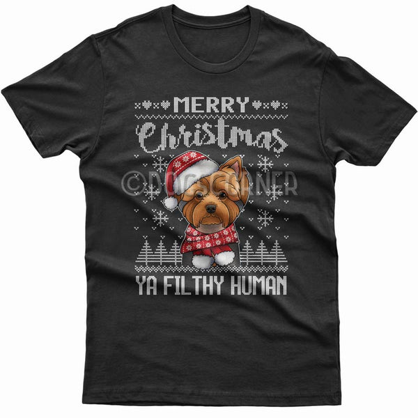 merry-christmas-filthy-human-yorkie-t-shirt