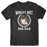 World's Best Dog Dad (Pug) T-shirt
