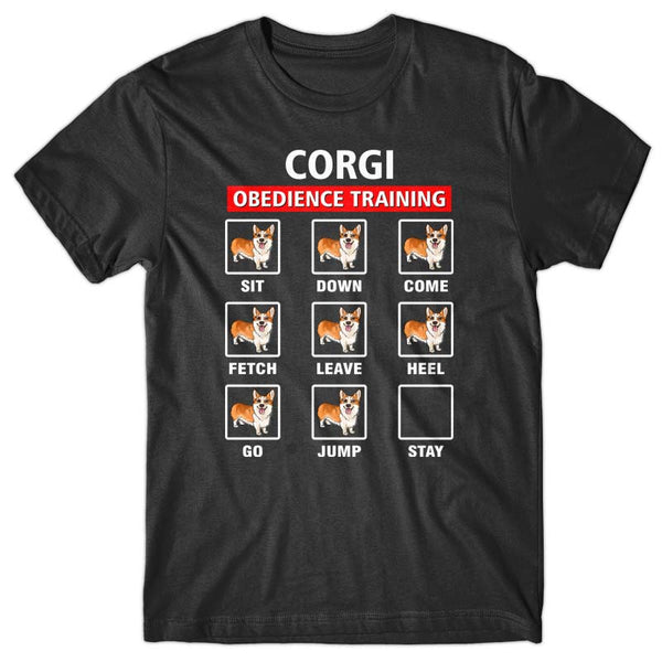 Corgi obedience training T-shirt