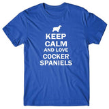 Keep calm and love Cocker Spaniel T-shirt