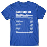 Dachshund Nutrition Facts T-shirt