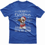 Merry Christmas you filthy human T-shirt (Jack Russell)