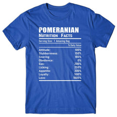 pomeranian-nutrition-facts-cool-t-shirt