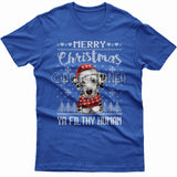 Merry Christmas you filthy human T-shirt (Dalmatian)