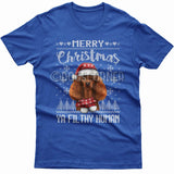 Merry Christmas you filthy human T-shirt (Poodle)