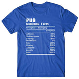 Pug Nutrition Facts T-shirt