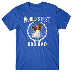 World's Best Dog Dad (Papillon) T-shirt