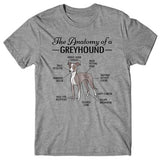 Anatomy of a Greyhound T-shirt