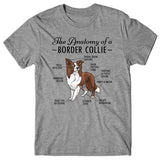 Anatomy of a Border Collie T-shirt