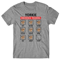 Yorkie obedience training T-shirt