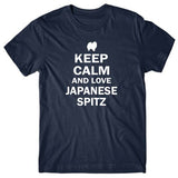 Keep calm and love Japanese Spitz T-shirt