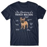 Anatomy of a French Bulldog T-shirt