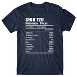 Shih Tzu Nutrition Facts T-shirt