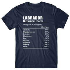 labrador-nutrition-facts-cool-t-shirt