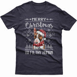 Merry Christmas you filthy human T-shirt (Bull Terrier)
