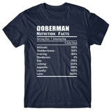 Doberman Nutrition Facts T-shirt