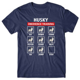 Husky obedience training T-shirt