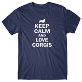 Keep calm and love Corgis T-shirt