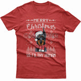 Merry Christmas you filthy human T-shirt (Doberman)