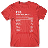 Pug Nutrition Facts T-shirt