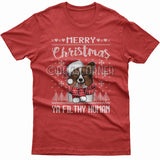 Merry Christmas you filthy human T-shirt (Papillon)