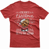 Merry Christmas you filthy human T-shirt (Yorkie)