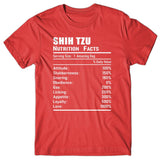 Shih Tzu Nutrition Facts T-shirt