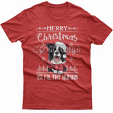 Merry Christmas you filthy human T-shirt (Border Collie)
