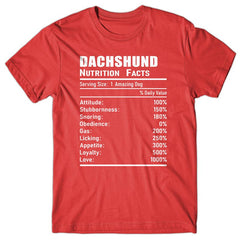 dachshund-nutrition-facts-cool-t-shirt