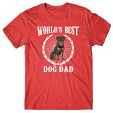 World's Best Dog Dad (Rottweiler) T-shirt