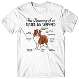 Anatomy of an Australian Shepherd T-shirt