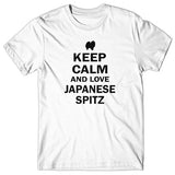 Keep calm and love Japanese Spitz T-shirt