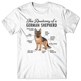 Anatomy of a German Shepherd T-shirt