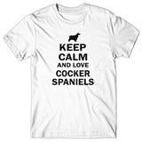 Keep calm and love Cocker Spaniel T-shirt