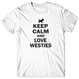 Keep calm and love Westies T-shirt