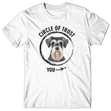 Circle of trust (Miniature Schnauzer) T-shirt