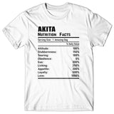 Akita Nutrition Facts T-shirt
