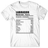 Labrador Nutrition Facts T-shirt